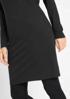 bonprix bonprix Vestido ajustado de punto (2 unidades) Negro Online