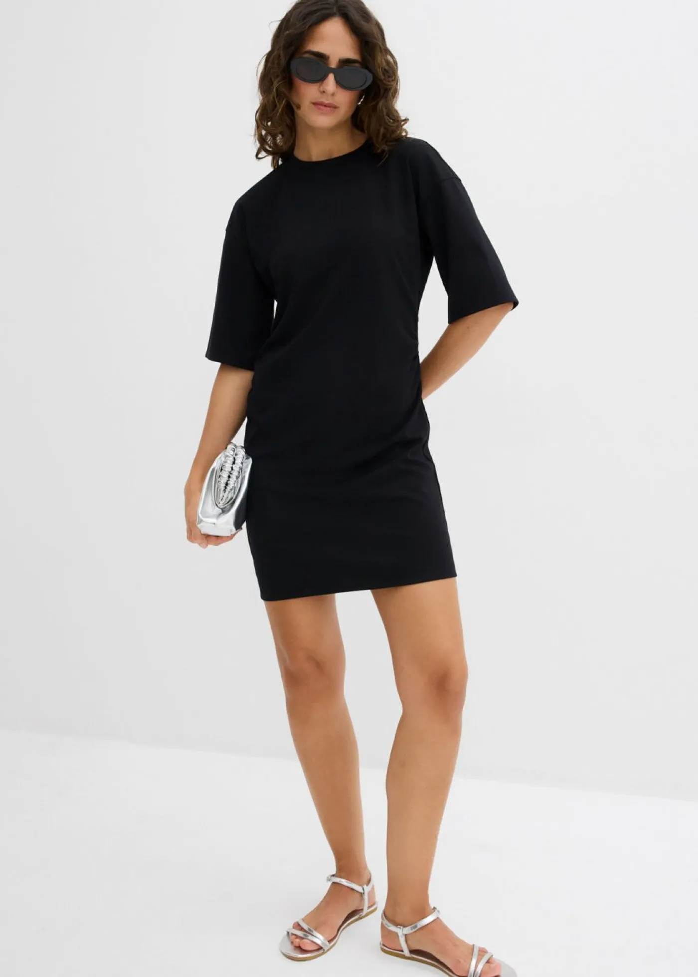 bonprix bonprix Vestido ancho tipo camiseta Negro Best