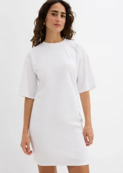 bonprix bonprix Vestido ancho tipo camiseta Blanco Clearance