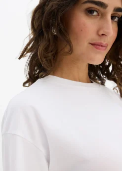 bonprix bonprix Vestido ancho tipo camiseta Blanco Clearance