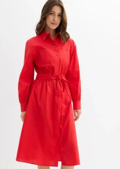 bonprix bonprix Vestido camisero fresa Sale
