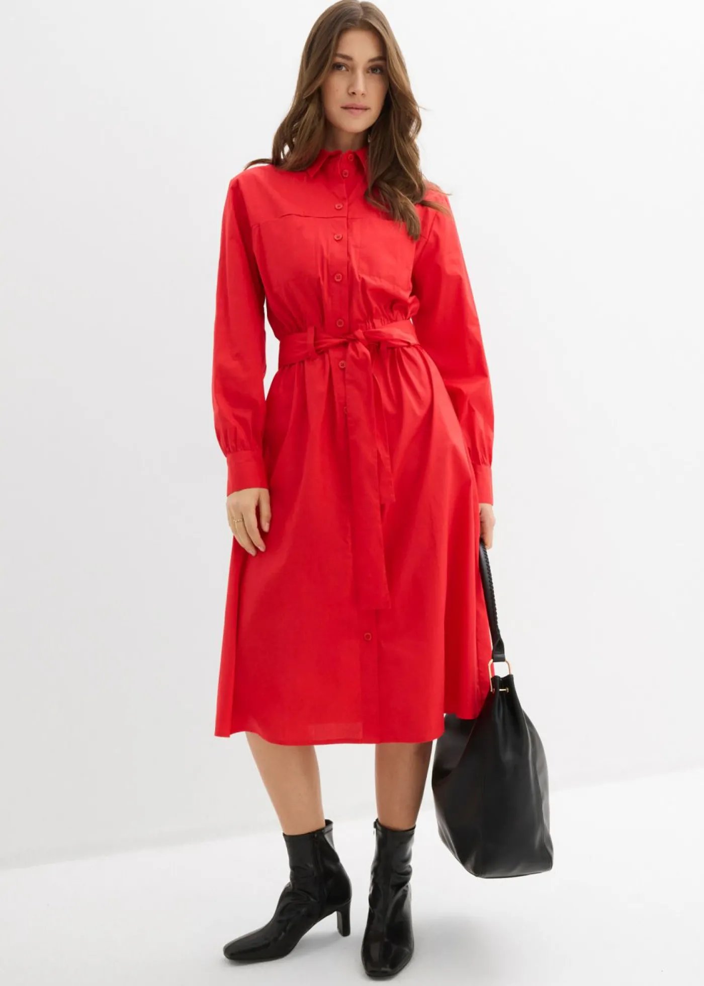 bonprix bonprix Vestido camisero fresa Sale