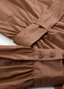 bonprix bonprix Vestido camisero Marrón castaño Clearance