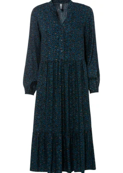 bonprix bonprix Vestido camisero con estampado de leopardo estampado leo verde azulado Best