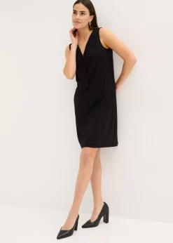 bonprix bonprix Vestido camisero con lazo Negro Best