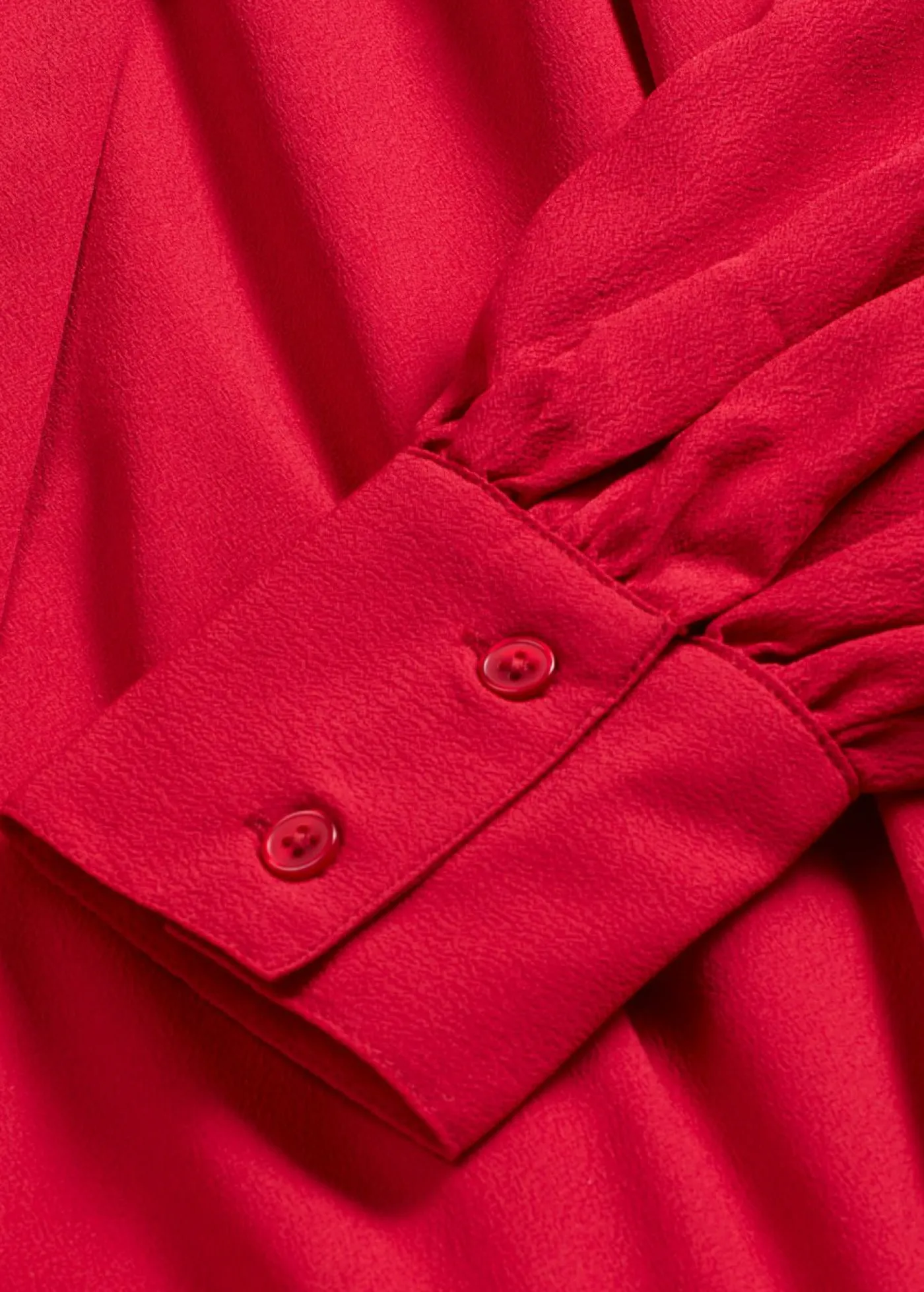 bonprix bonprix Vestido camisero con lazo en el cuello rojo cayena Hot