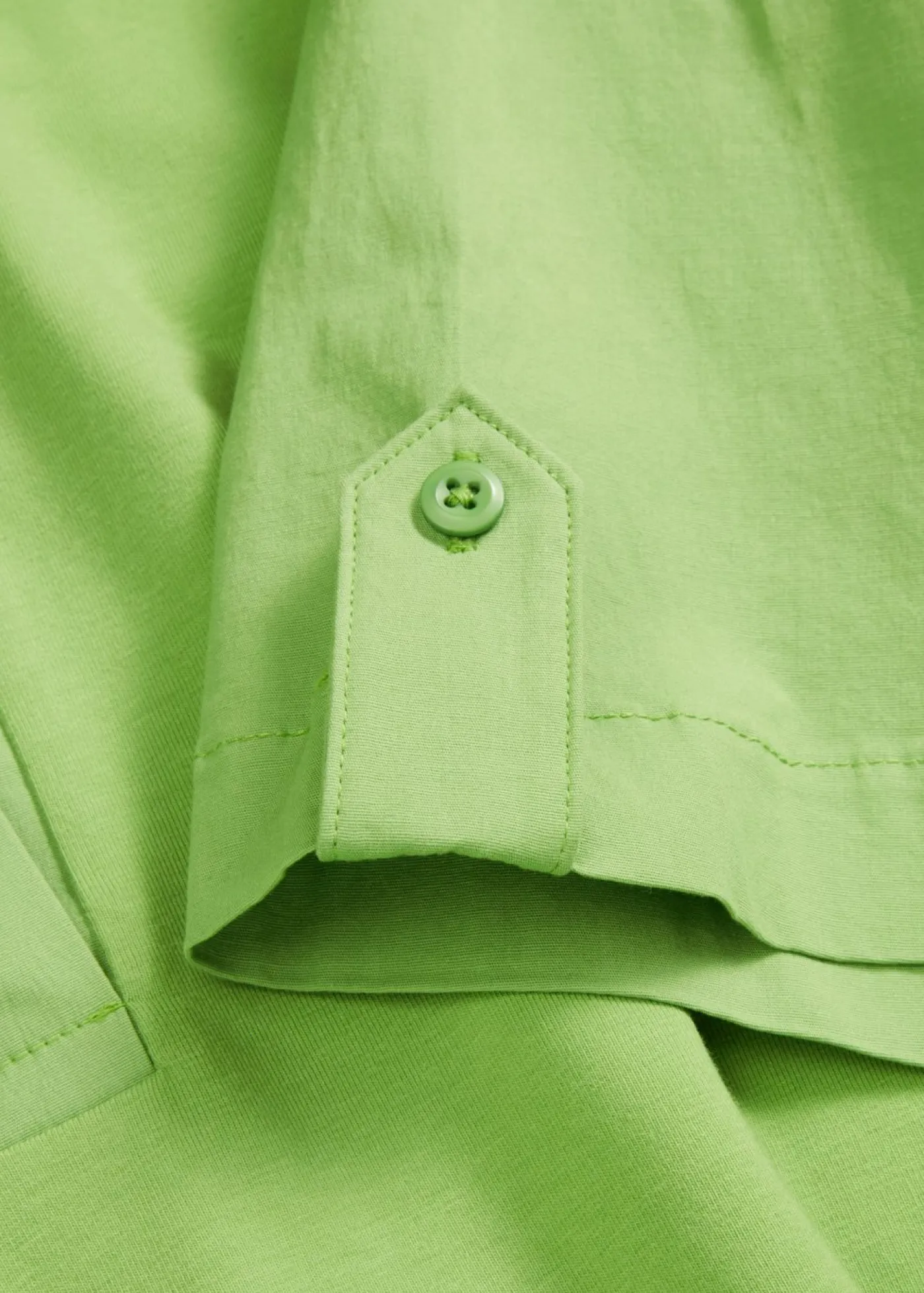 bonprix bonprix Vestido camisero confeccionado con mezcla de algodón orgánico elástico Verde trébol Best
