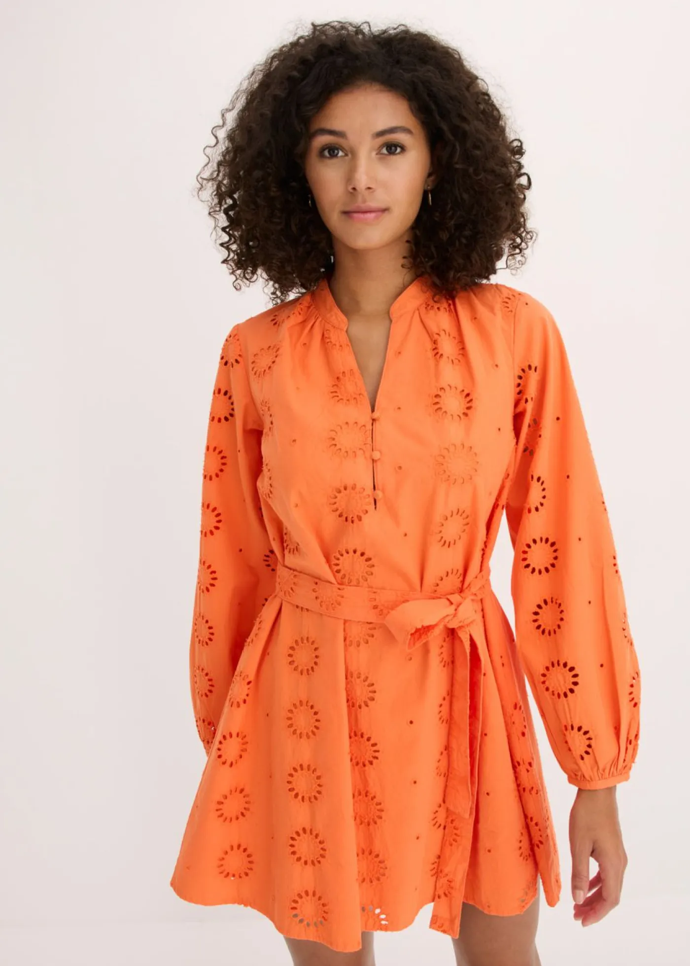 bonprix bonprix Vestido camisero de algodón orgánico puro mango Hot