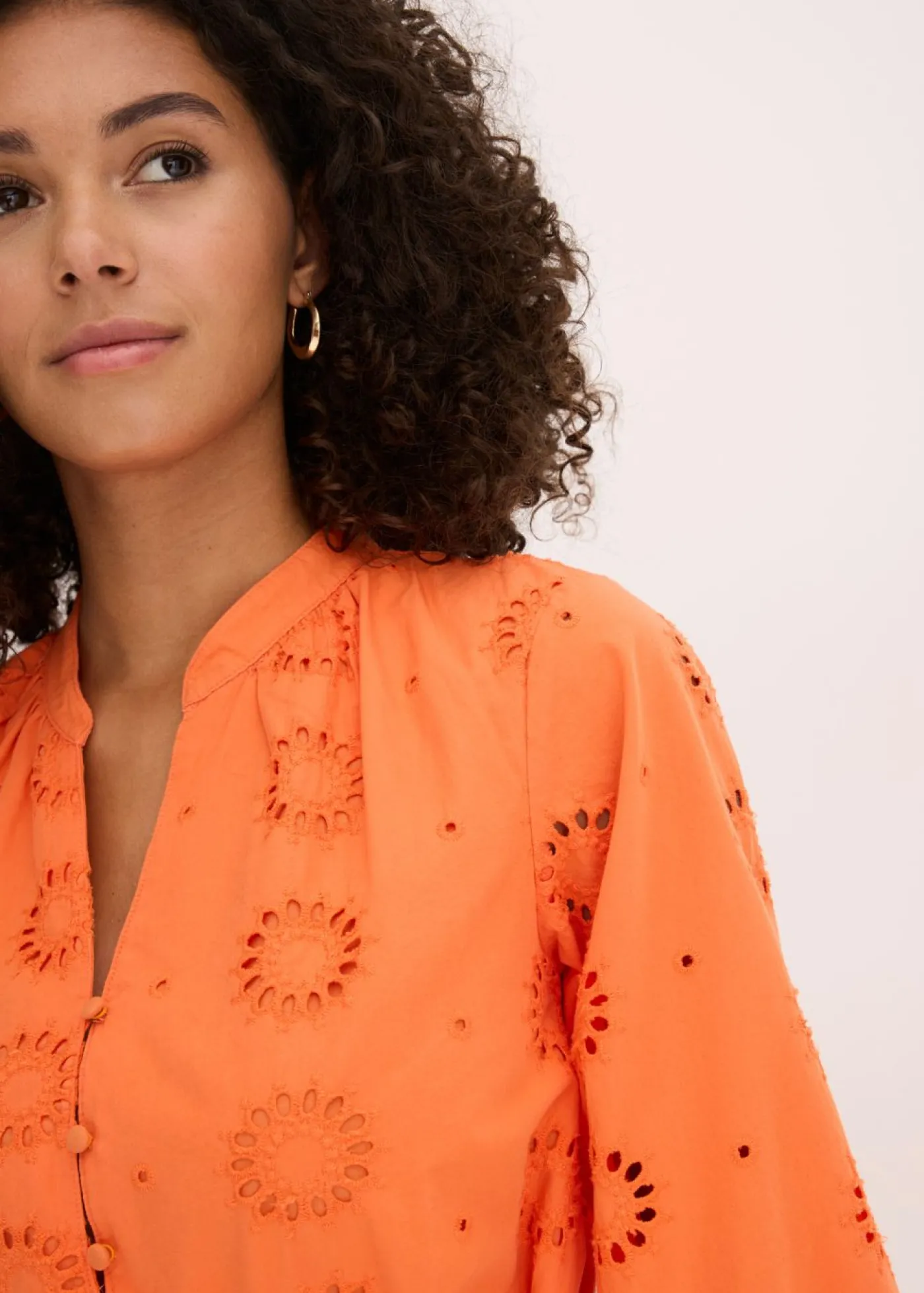bonprix bonprix Vestido camisero de algodón orgánico puro mango Hot