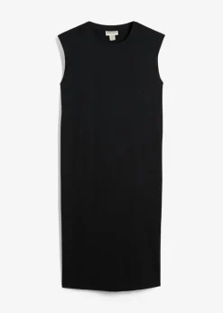 bonprix bonprix Vestido camisero de algodón orgánico puro Negro Discount