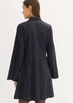bonprix bonprix Vestido camisero de algodón puro Negro New