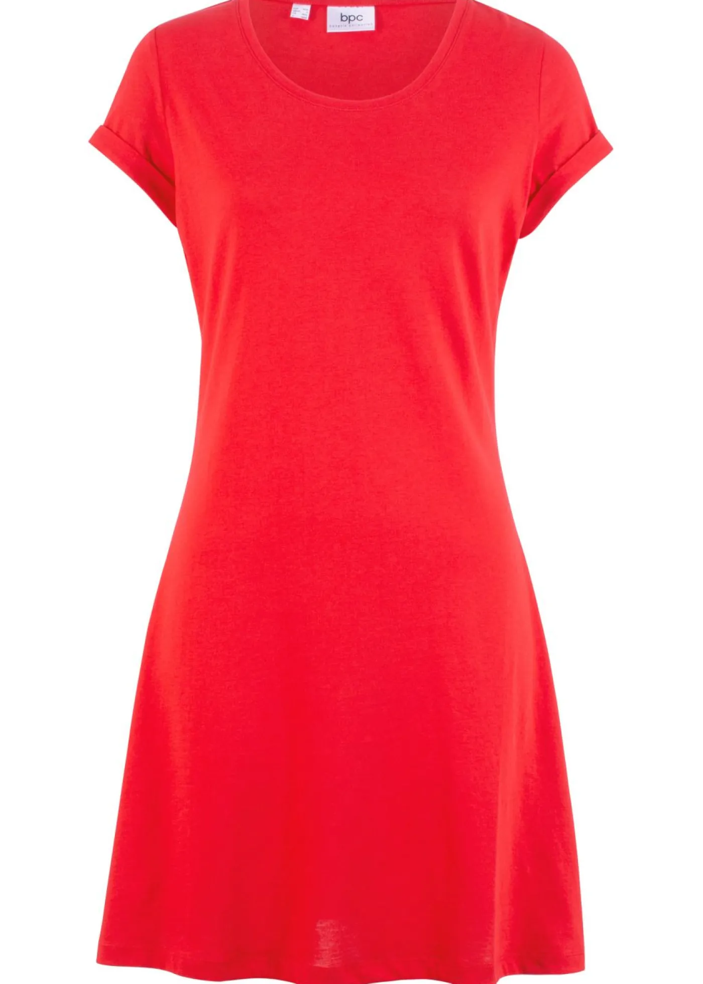 bonprix bonprix Vestido camisero de algodón orgánico puro fresa Discount