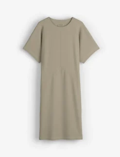 bonprix bonprix Vestido camisero de algodón orgánico puro Caqui nuevo Best