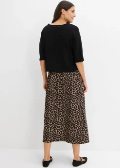 bonprix bonprix Vestido camisero de algodón puro Negro Outlet