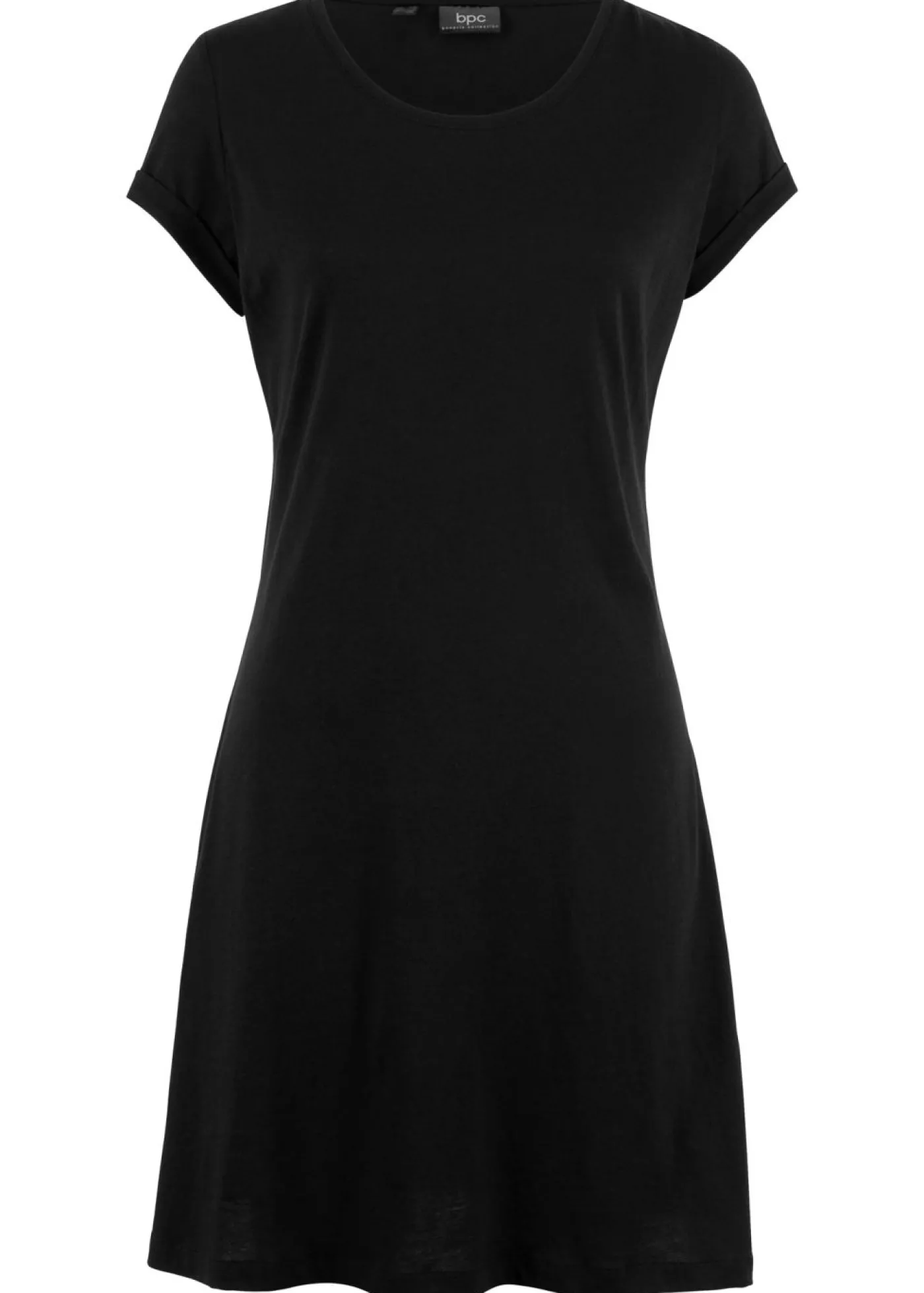 bonprix bonprix Vestido camisero de algodón orgánico puro Negro Online