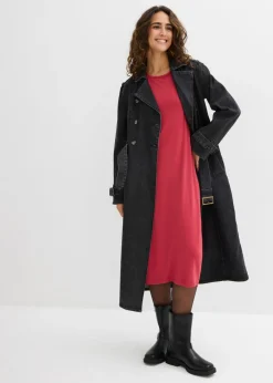 bonprix bonprix Vestido camisero de viscosa fina Cereza Best