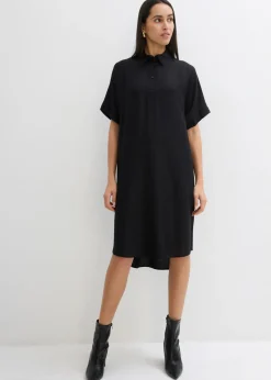 bonprix bonprix Vestido camisero de viscosa fina azul provenzal Sale