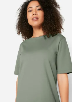 bonprix bonprix Vestido camisero holgado de algodón puro (2 unidades) Azul marino + verde hierba Discount