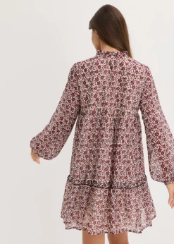 bonprix bonprix Vestido con bordado Blanco lana