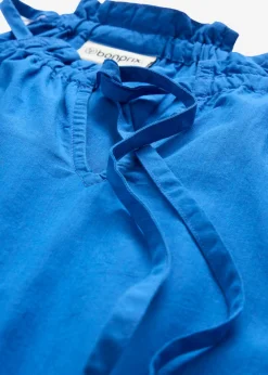 bonprix bonprix Vestido con contenido de seda Azul ártico New