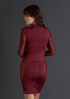 bonprix VENUS Vestido con cremallera rojo borgoña Online