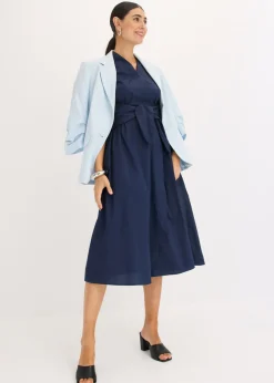 bonprix bonprix Vestido con detalle de cordón Azul marino Hot