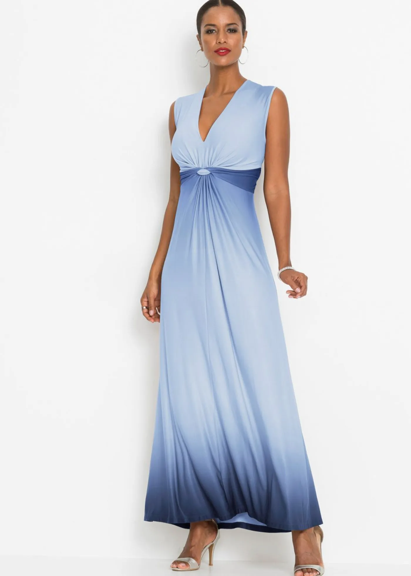 bonprix bonprix Vestido con detalle de nudo Azul-azul marino New