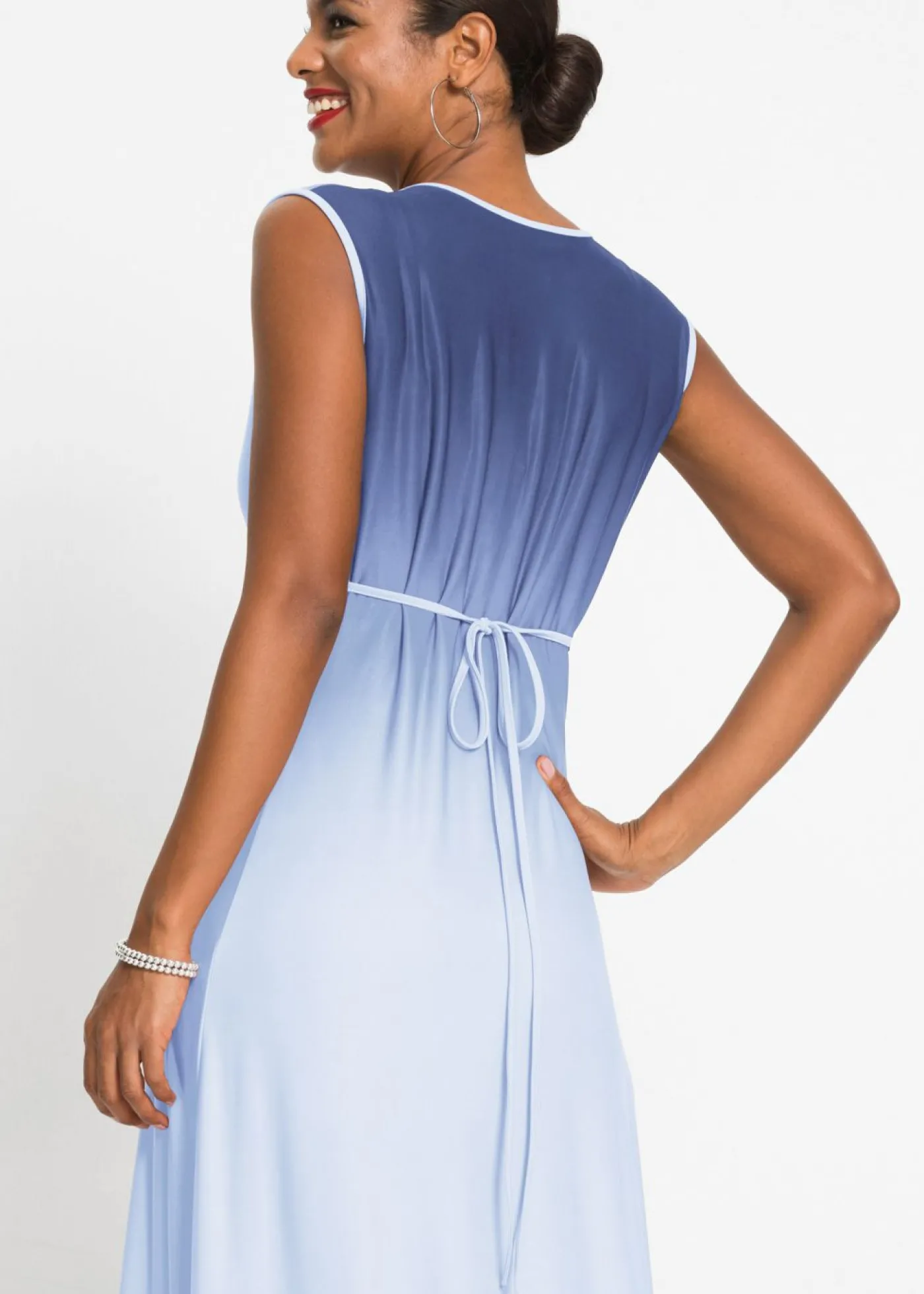 bonprix bonprix Vestido con detalle de nudo Azul-azul marino New