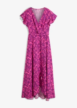 bonprix bonprix Vestido con diseño cruzado Morado Best