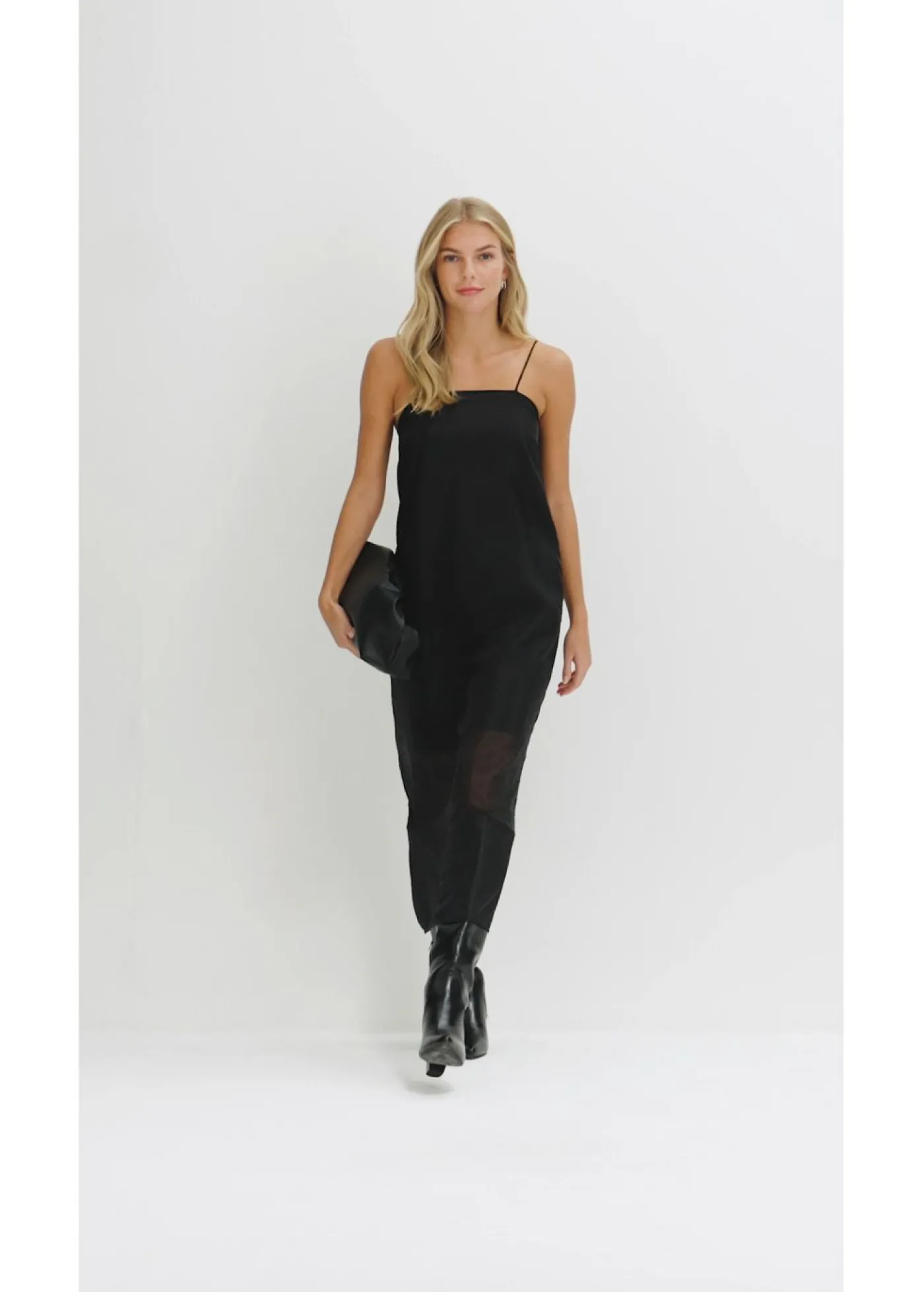 bonprix bonprix Vestido con tirantes finos Negro New