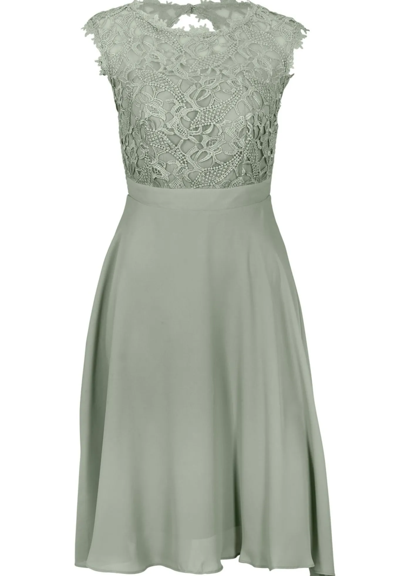 bonprix bonprix Vestido corto con encaje Verde alga Hot