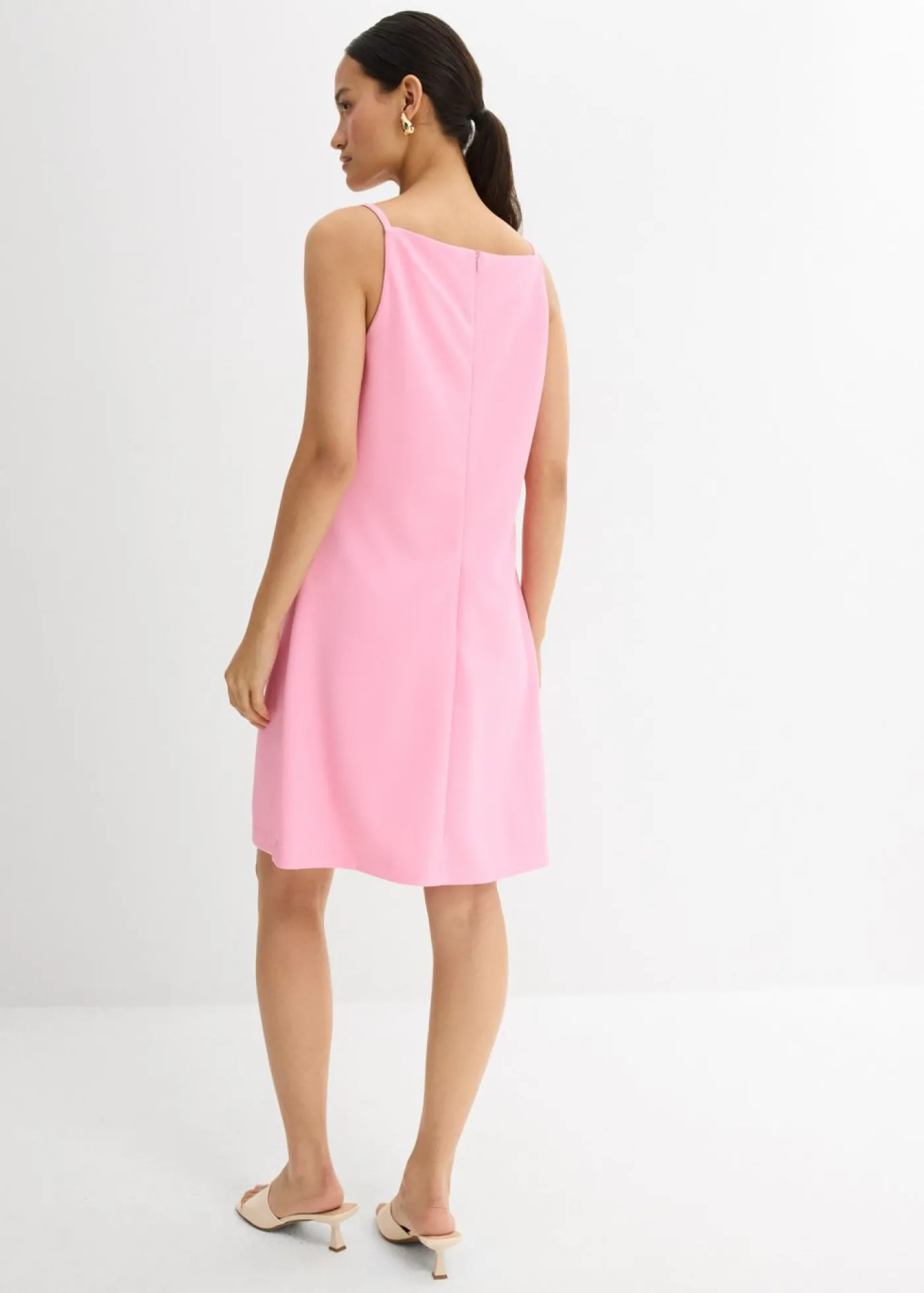 bonprix bonprix Vestido corto de neopreno fluido Rosa Discount