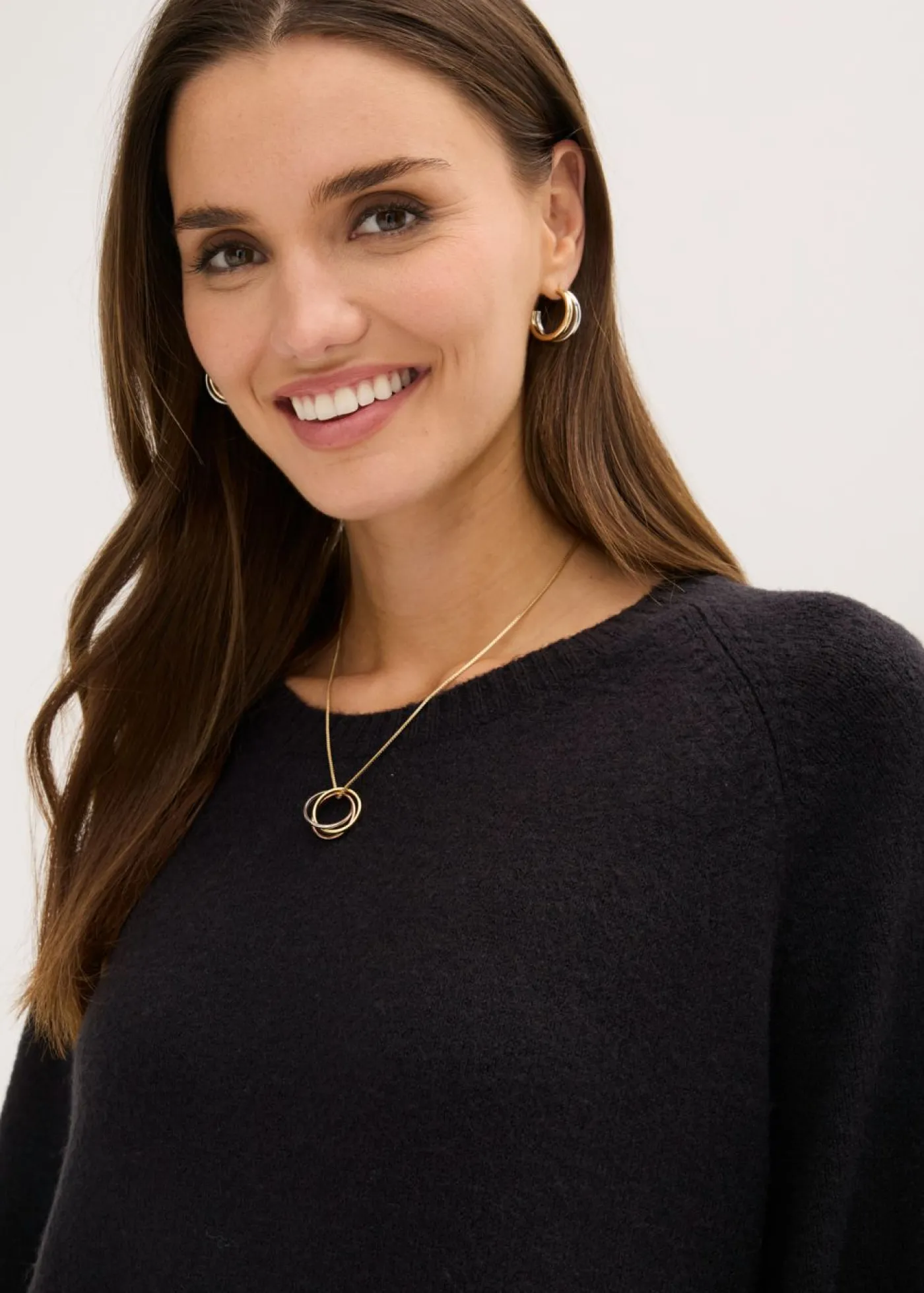 bonprix bonprix Vestido corto de punto Negro Sale