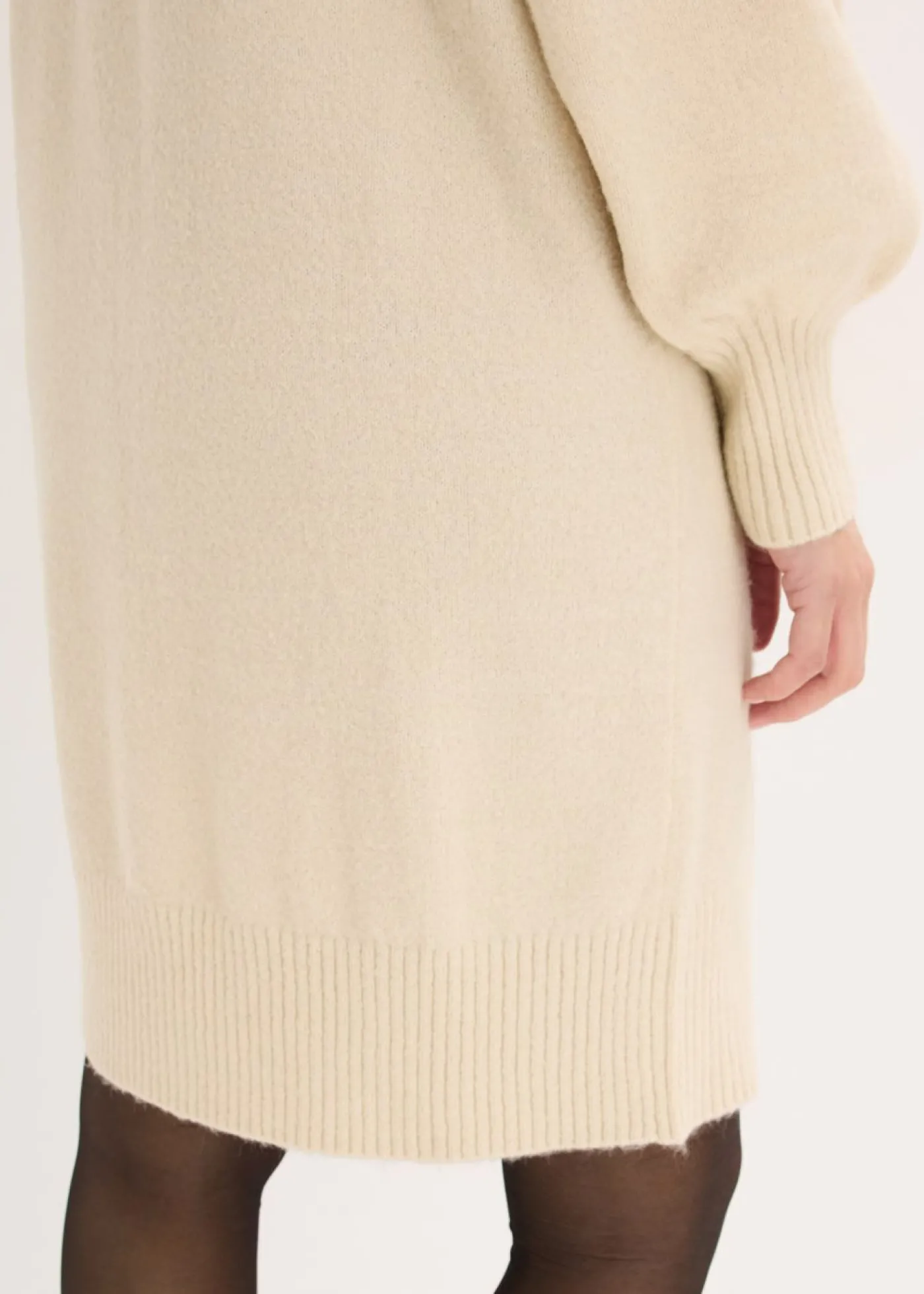 bonprix bonprix Vestido corto de punto Arena claro Discount