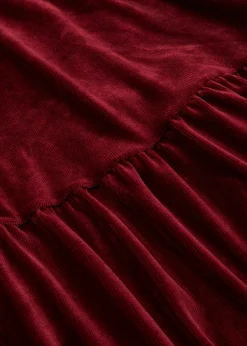 bonprix bonprix Vestido corto de terciopelo elástico rojo avellana Best