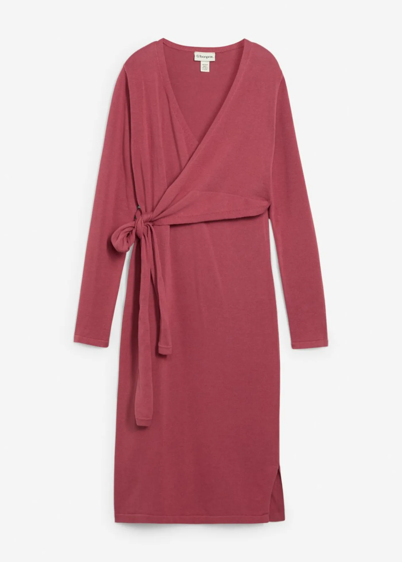 bonprix bonprix Vestido cruzado de algodón puro para durante y después del embarazo Baya silvestre Clearance