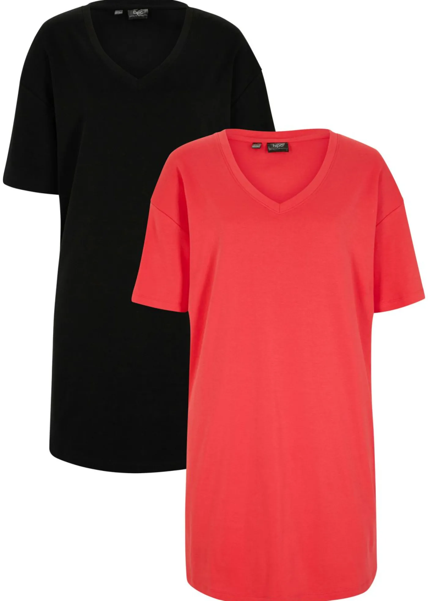 bonprix bonprix Vestido de algodón rosa hibisco+negro Sale