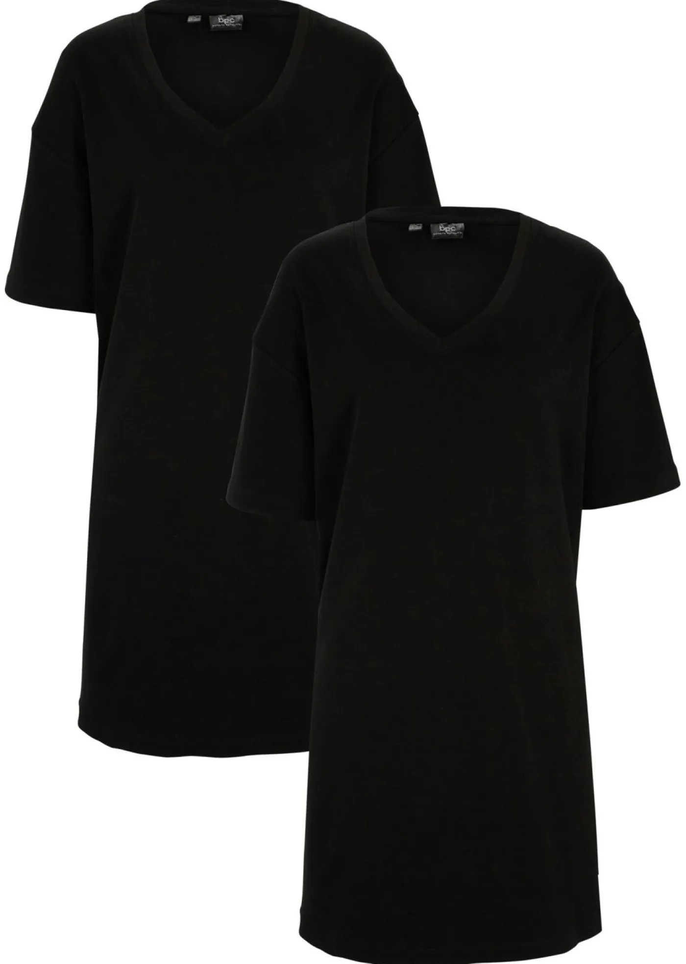 bonprix bonprix Vestido de algodón Negro Clearance