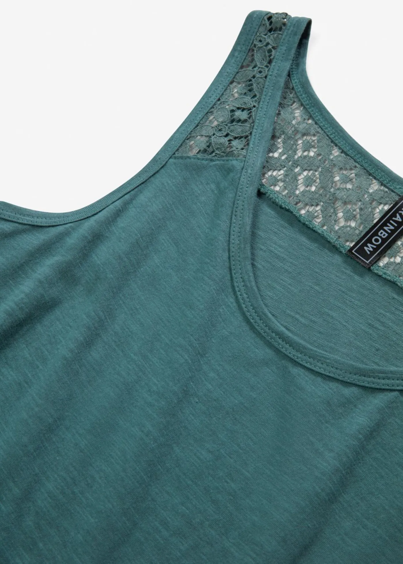 bonprix bonprix Vestido de algodón con encaje Verde Hot