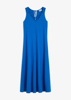 bonprix bonprix Vestido de algodón orgánico puro con tirantes Azul ártico New