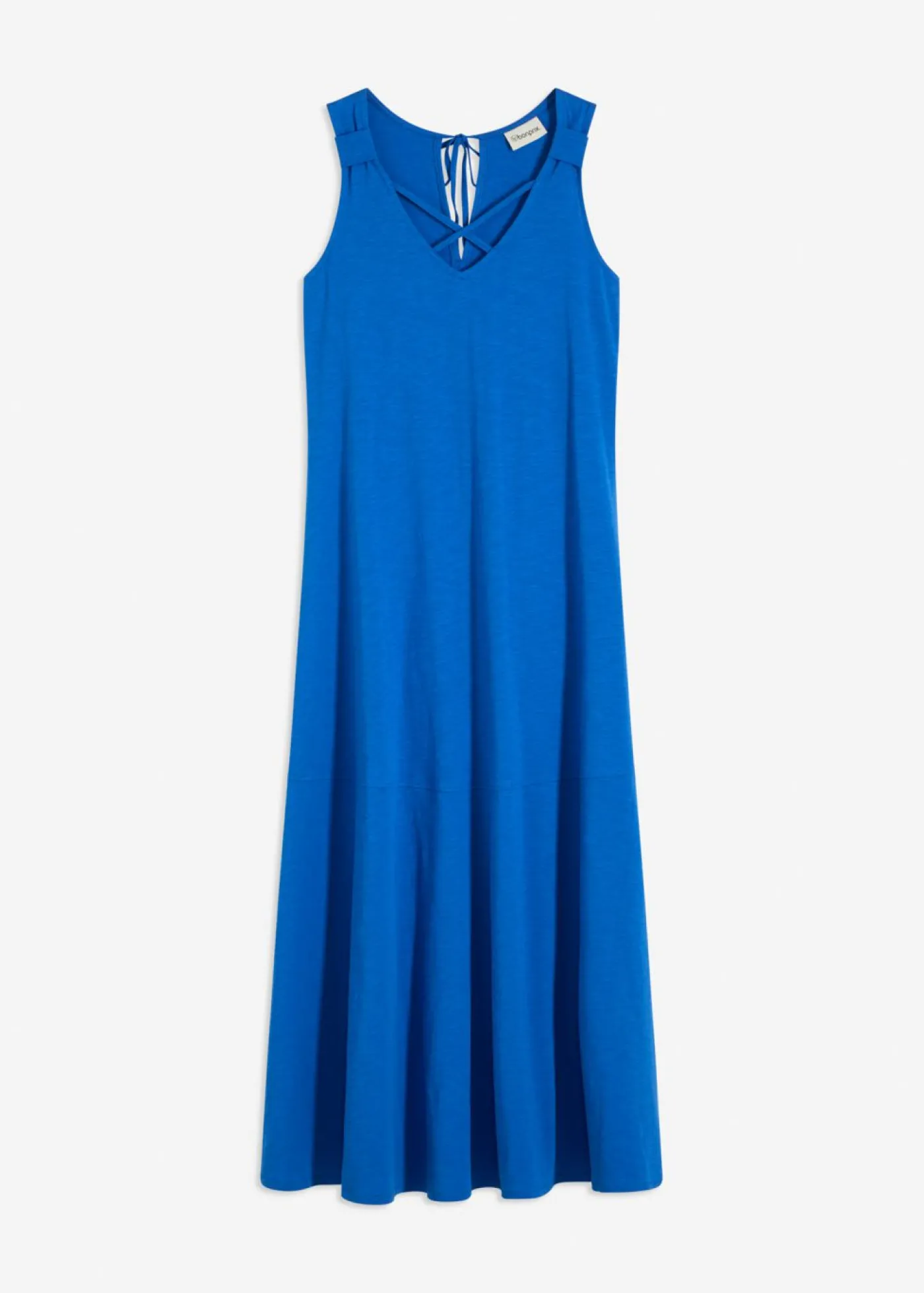 bonprix bonprix Vestido de algodón orgánico puro con tirantes Azul ártico New