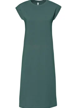 bonprix bonprix Vestido de algodón orgánico Verde grisáceo New