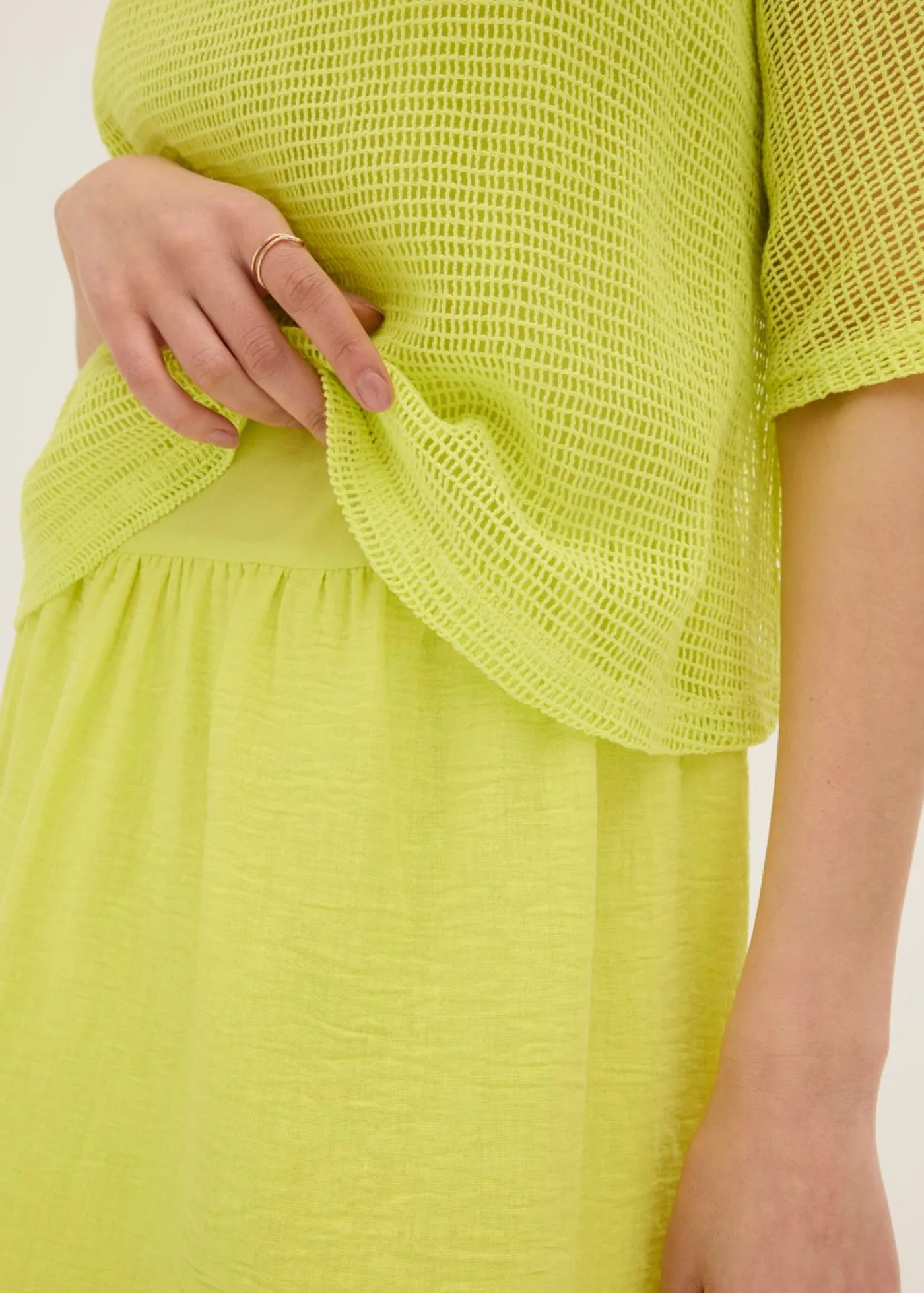 bonprix bonprix Vestido de aspecto 2 en 1 Amarillo cítrico Best