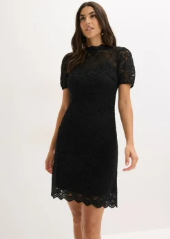 bonprix bonprix Vestido de encaje Negro