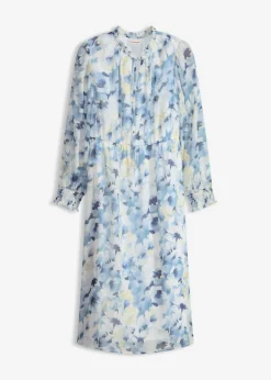 bonprix bonprix Vestido de gasa Azul Online