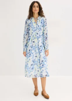bonprix bonprix Vestido de gasa Azul Online