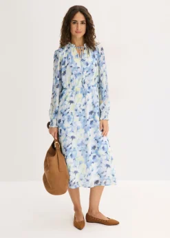 bonprix bonprix Vestido de gasa Azul Online
