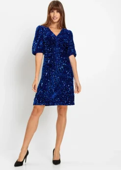 bonprix bonprix Vestido de lentejuelas zafiro Online