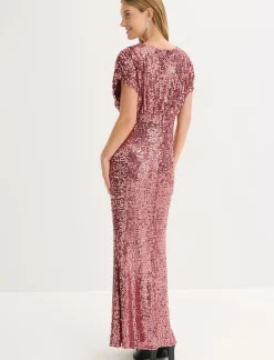 bonprix bonprix Vestido de lentejuelas Rosa oscuro Hot