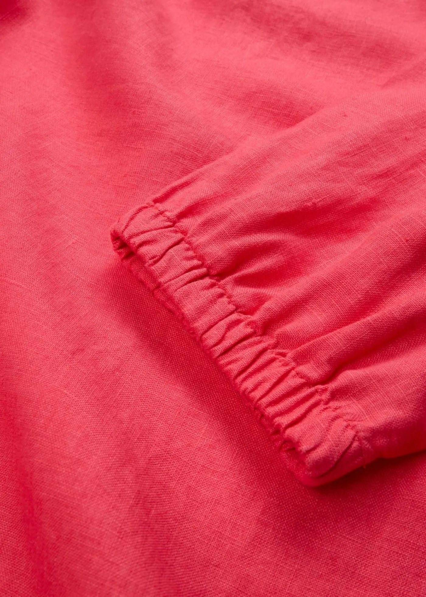 bonprix bonprix Vestido de lino puro con mangas 3/4 rosa paraíso Discount
